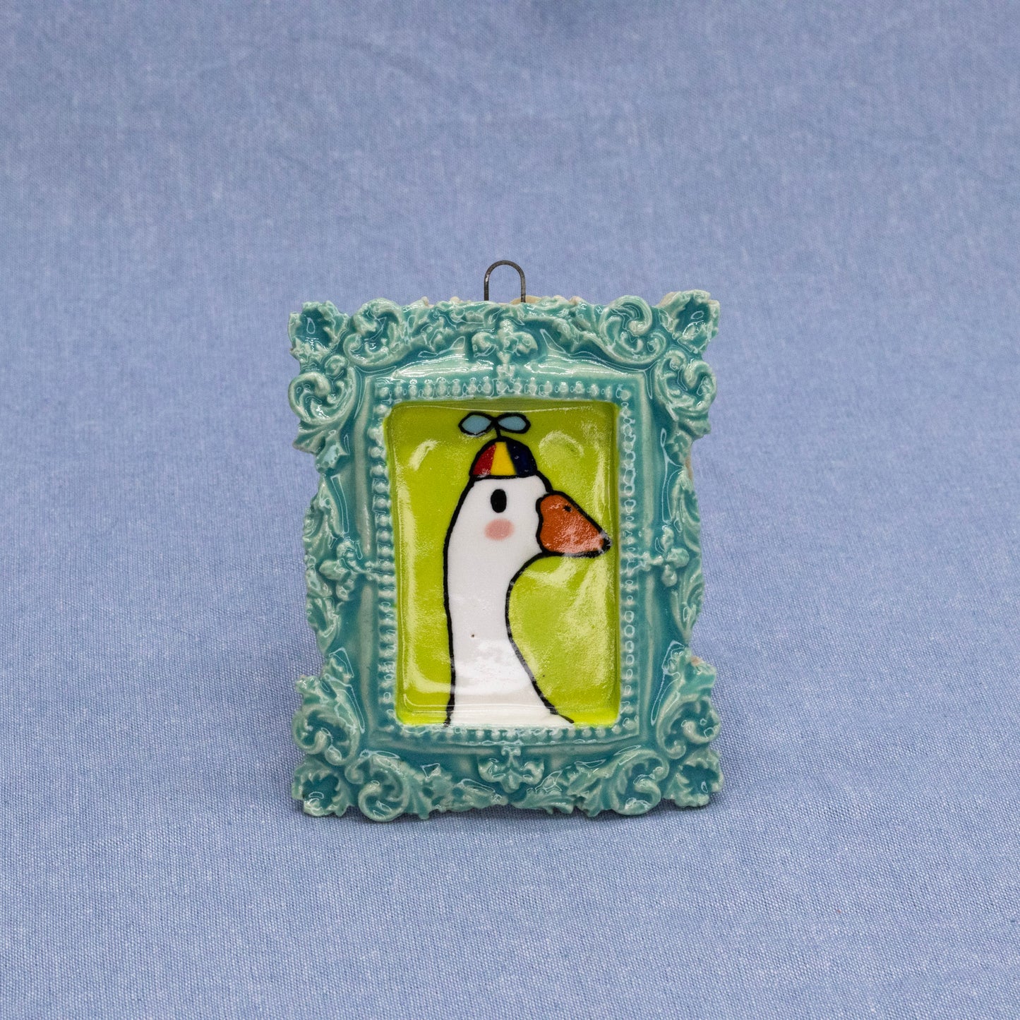 Framed Dumb Dumb Baby (Blue) by The Introverted Potter