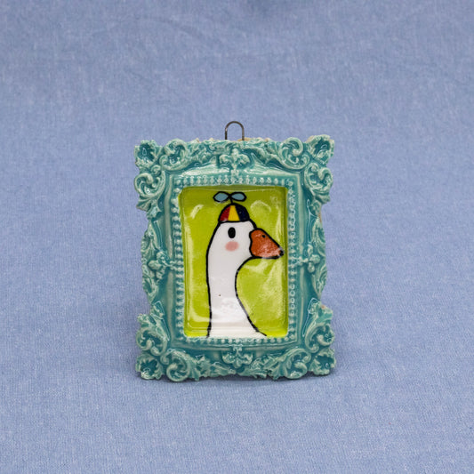 Framed Dumb Dumb Baby (Blue) by The Introverted Potter