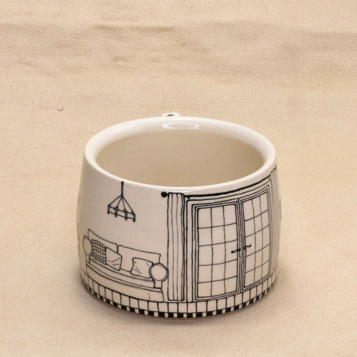 Froggy Watering Can Mug by Rachel Burns Ceramics