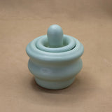 Lidded Jar (Turquoise) by Sisters Slipworks