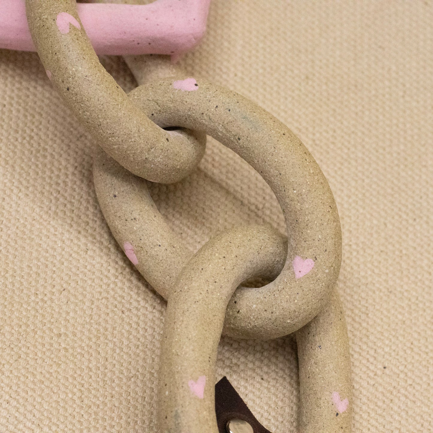 Horned Heart Link Bag Chain by Hunny Spyke