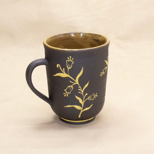 Yellow Bluebell Mug by Caterpillar Clay
