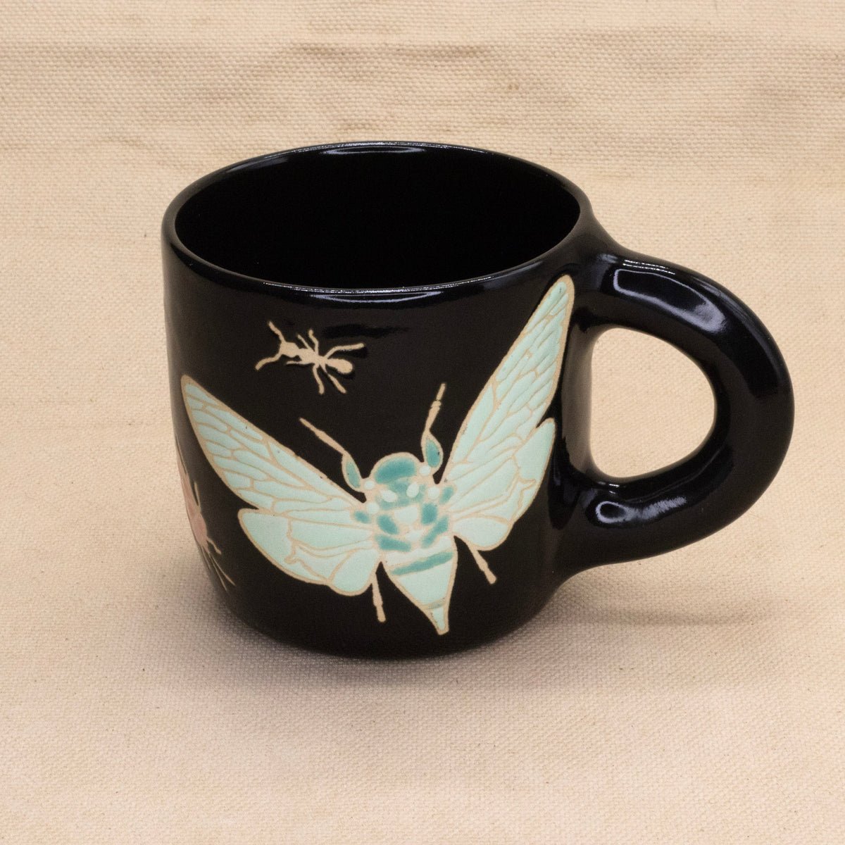 Black Bug Mug by Jess Wiseheart