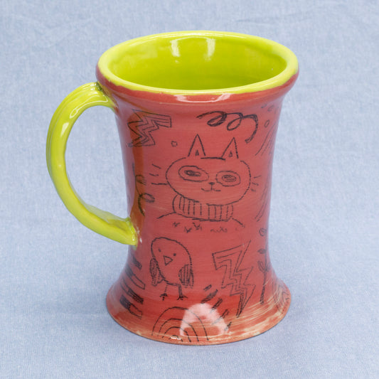 Doodle Mug #3 by Sardiniac Clay