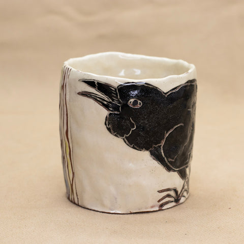 Tree Cup with Crow by Ryana Lawson