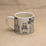 Froggy Sweater and Portrait Wall Mug by Rachel Burns Ceramics