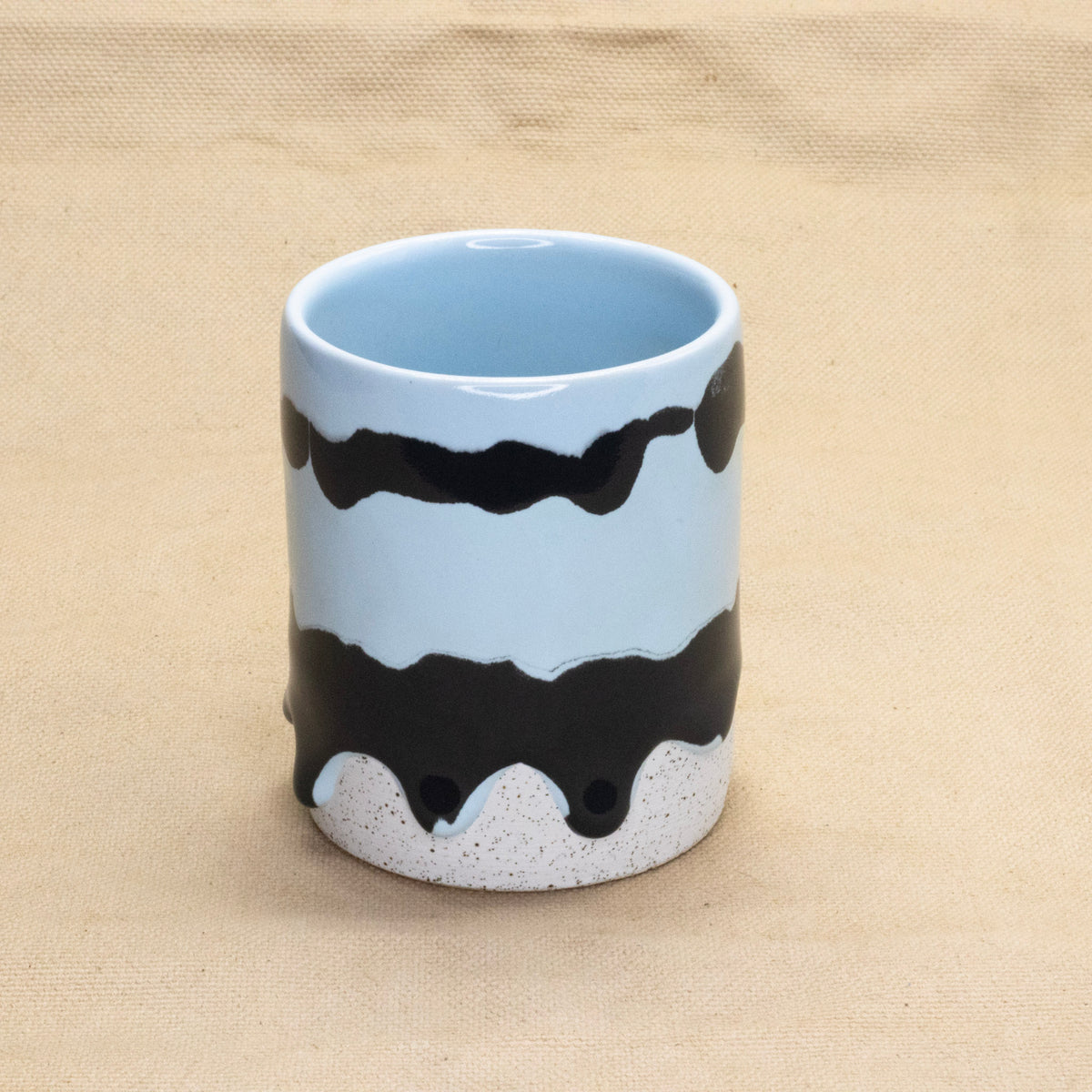 Cylinder Mug (FX Stripes) by Drippy Pots
