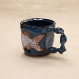 Fish Tail Twisted Handle Mug by Tommy Schaefer