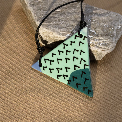 Angles Necklace #1 by Melted Porcelain