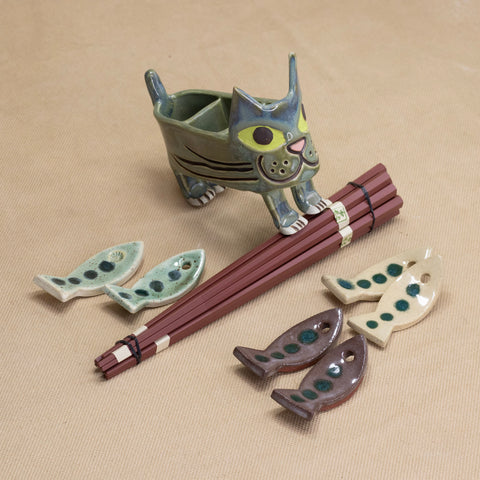 Chopstick Stand Set #1 by Yuka Nakano