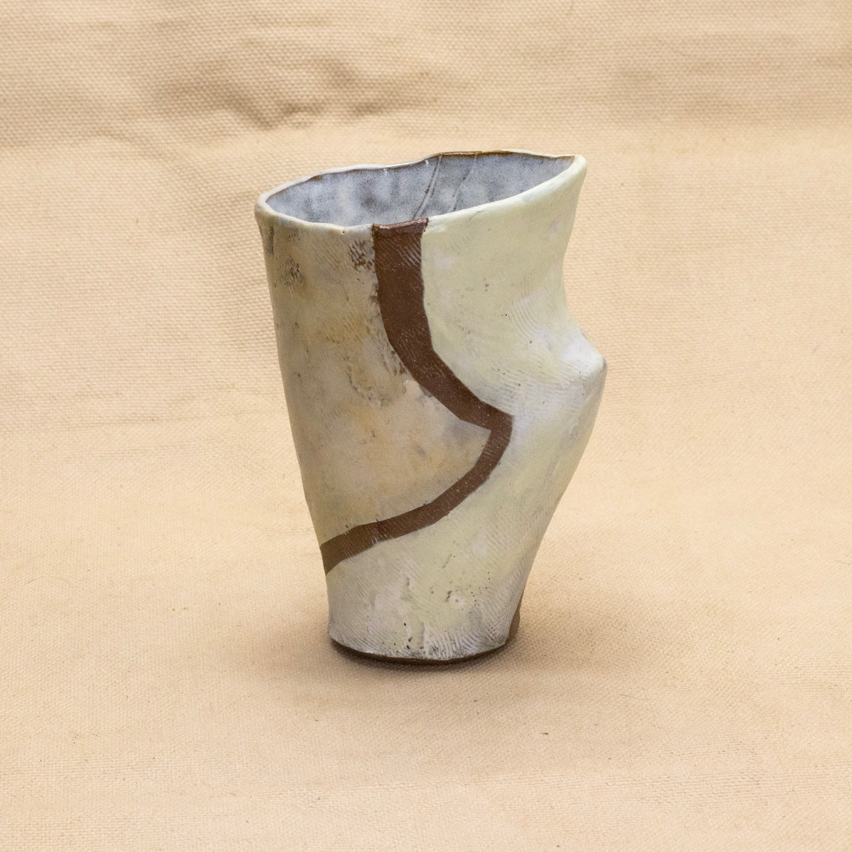 Little Tumbler with Lines #4 by Nina Berinstein