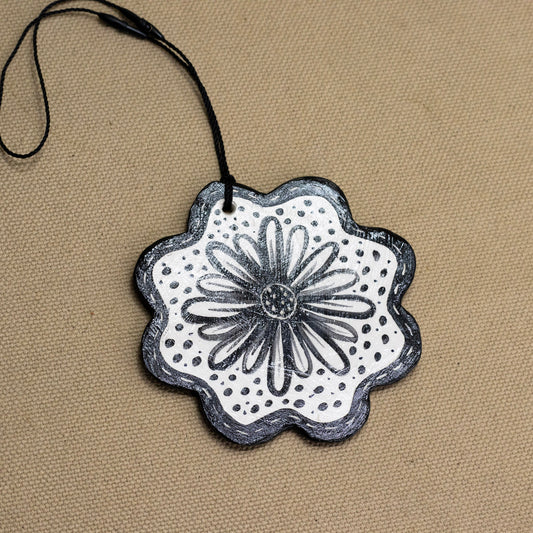 Flower Shape Ornament (Center Flowers) by Barbara Piscioneri