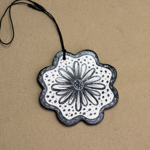 Flower Shape Ornament (Center Flowers) by Barbara Piscioneri