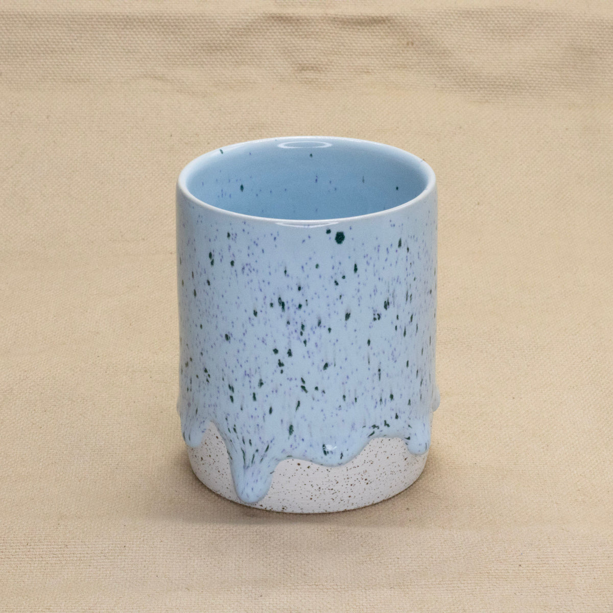 Cylinder Mug (Speckled Powder) by Drippy Pots
