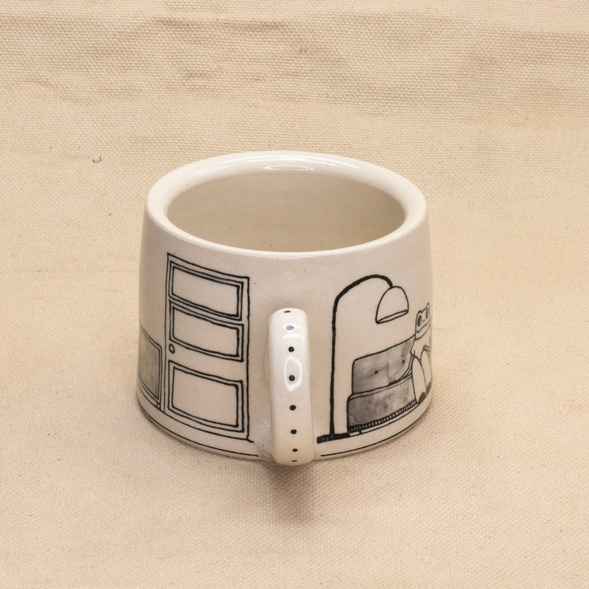 Froggy 70’s Mug by Rachel Burns Ceramics