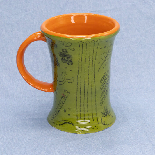 Doodle Mug #2 by Sardiniac Clay