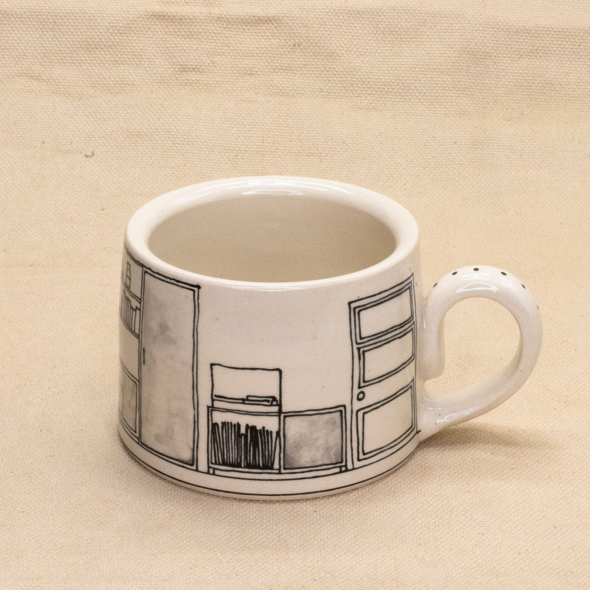 Froggy 70’s Mug by Rachel Burns Ceramics