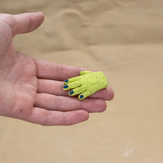 Smol Alien Hand (Chartreuse) by The Introverted Potter