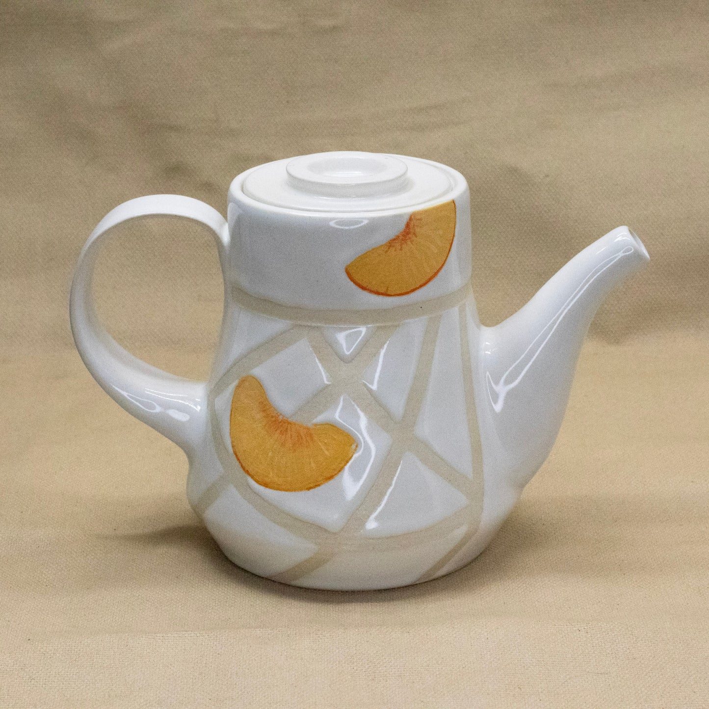 Peach Teapot by Hunny Spyke