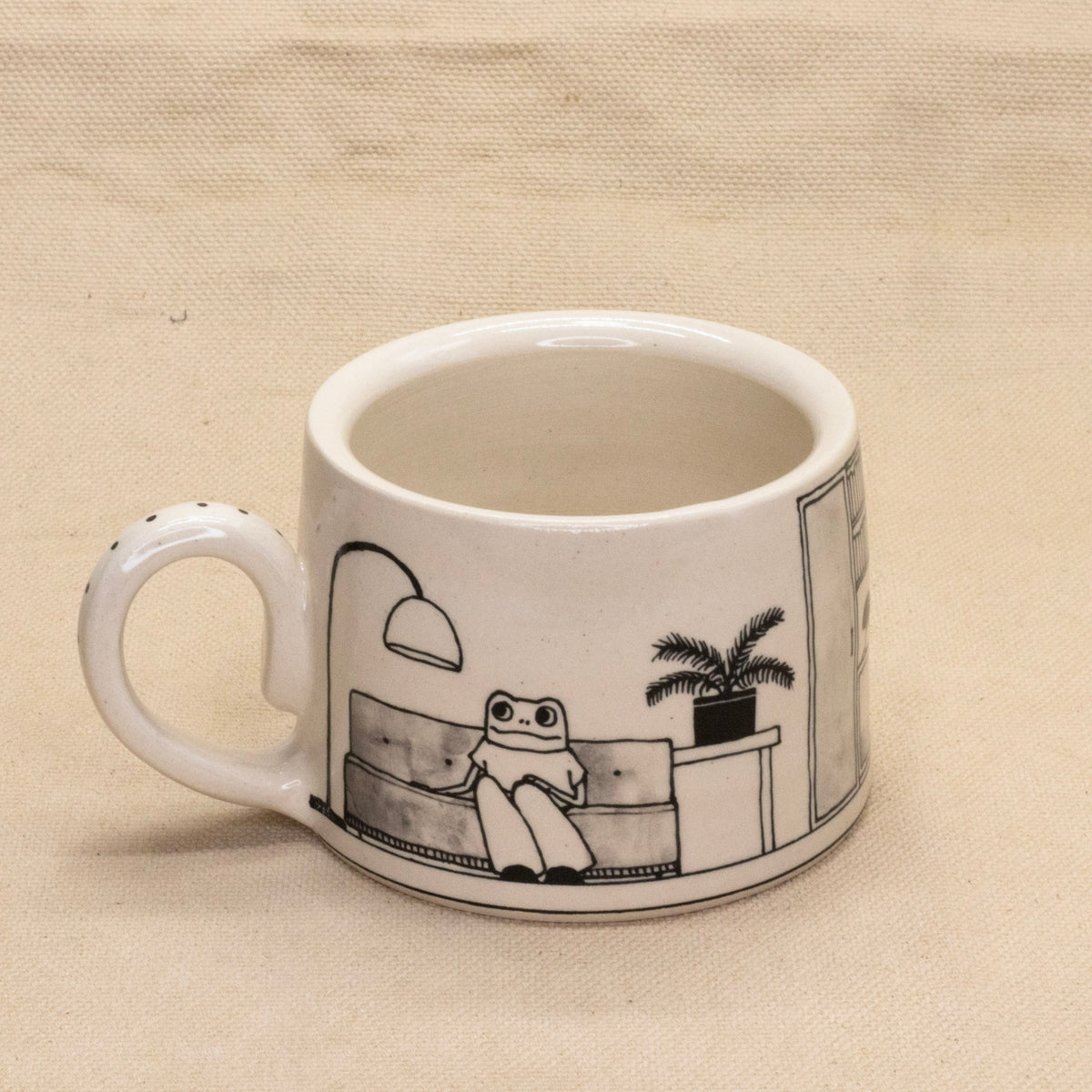 Froggy 70’s Mug by Rachel Burns Ceramics