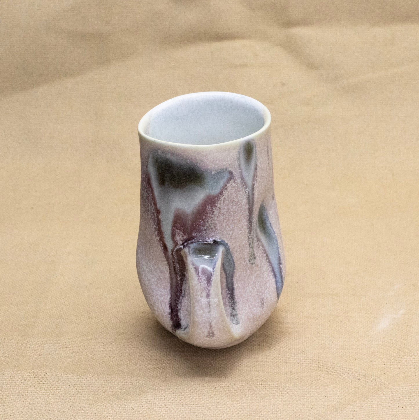 Drippy Altered Mug #2 by Liz Mazurek