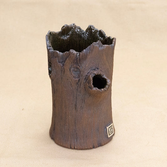 Tree Trunk Bud Vase #3 by Dustin Low