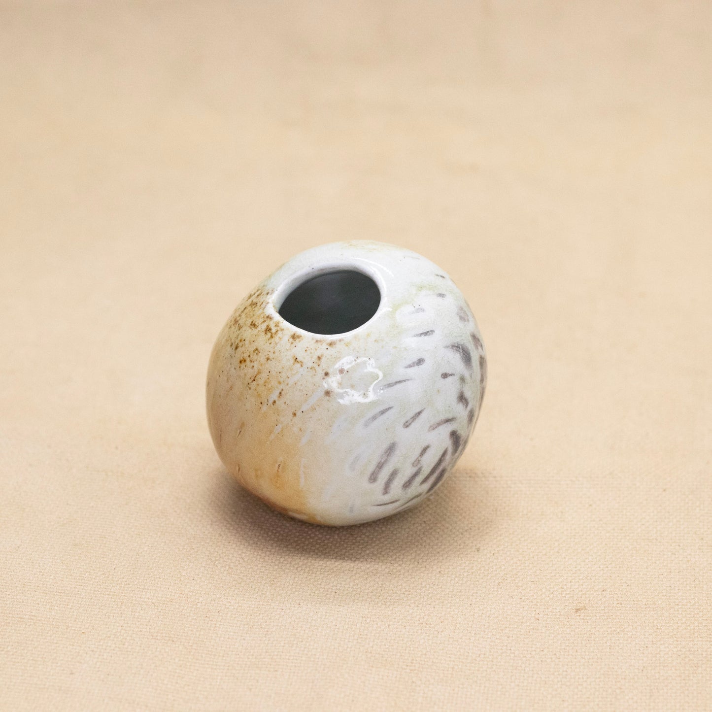 Soda-Fired Pebble Vase by Sarah Steininger Leroux