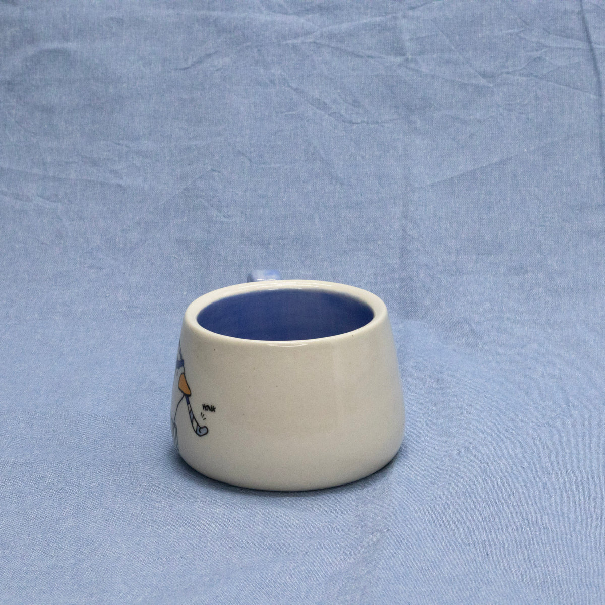 Clown Goose Mug by Mud Monster Clayworks