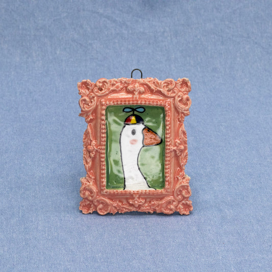 Framed Dumb Dumb Baby (Pink) by The Introverted Potter