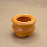 Lidded Jar (Orange) by Sisters Slipworks