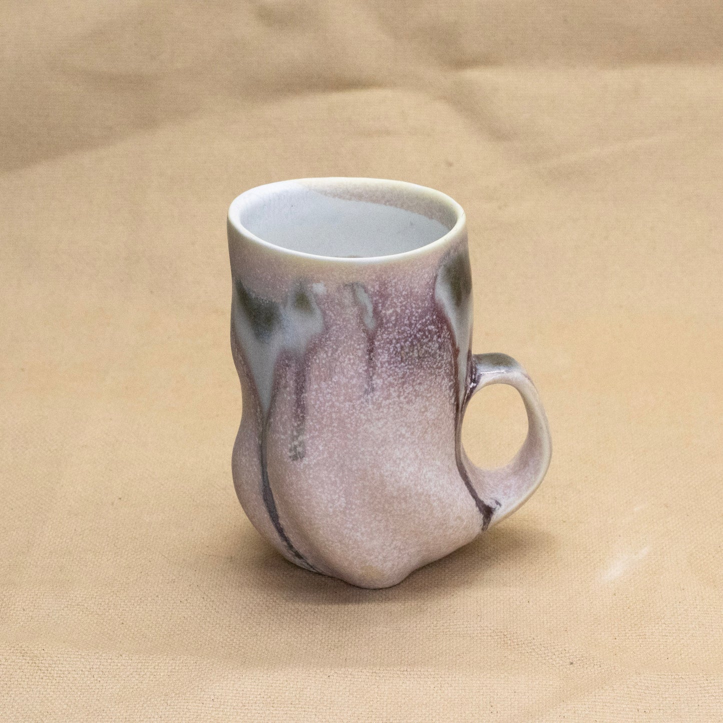 Drippy Altered Mug #2 by Liz Mazurek