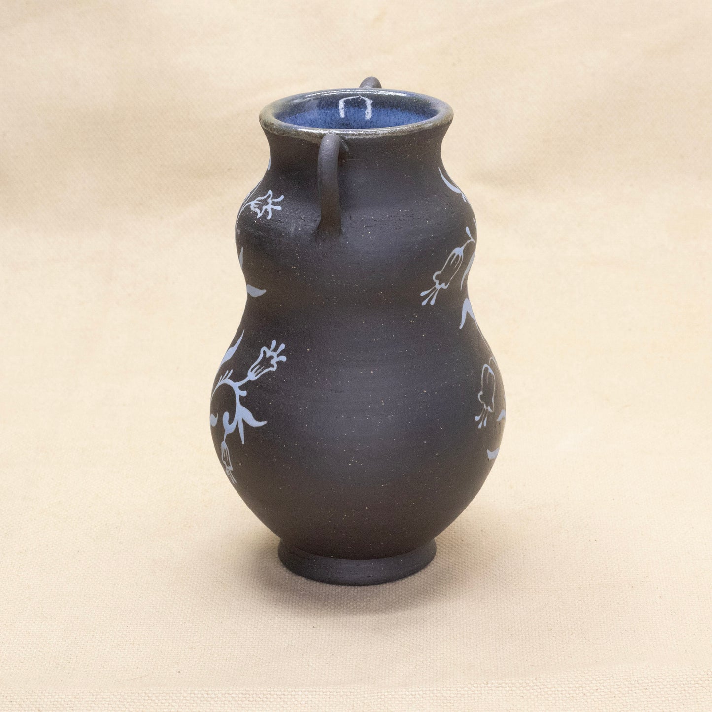 Blue Bubble Bluebell Vase by Caterpillar Clay