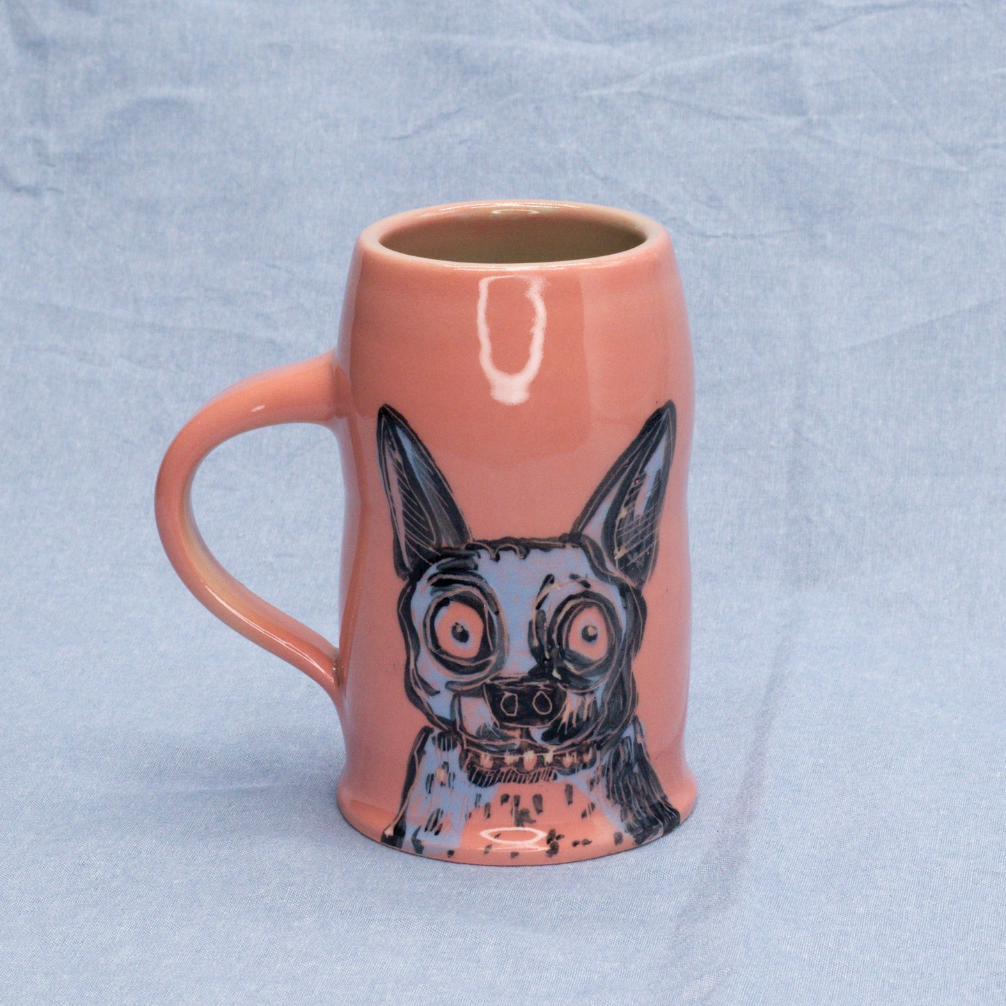 Lucky Pink Pup Cup by Frank Jacques