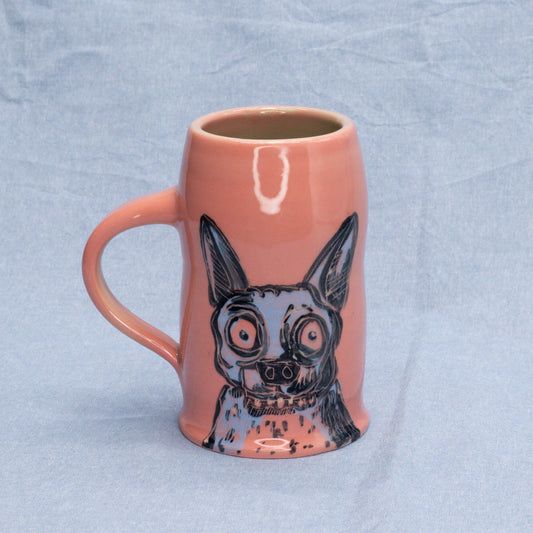 Lucky Pink Pup Cup by Frank Jacques