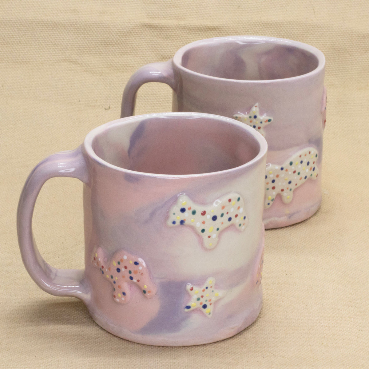 Marbled Circus Animal Mug by Amber Frances
