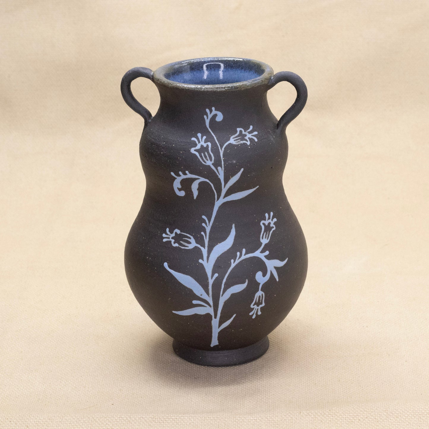 Blue Bubble Bluebell Vase by Caterpillar Clay