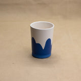 Blue & White Wave Tumbler by Hop & Jans Studio