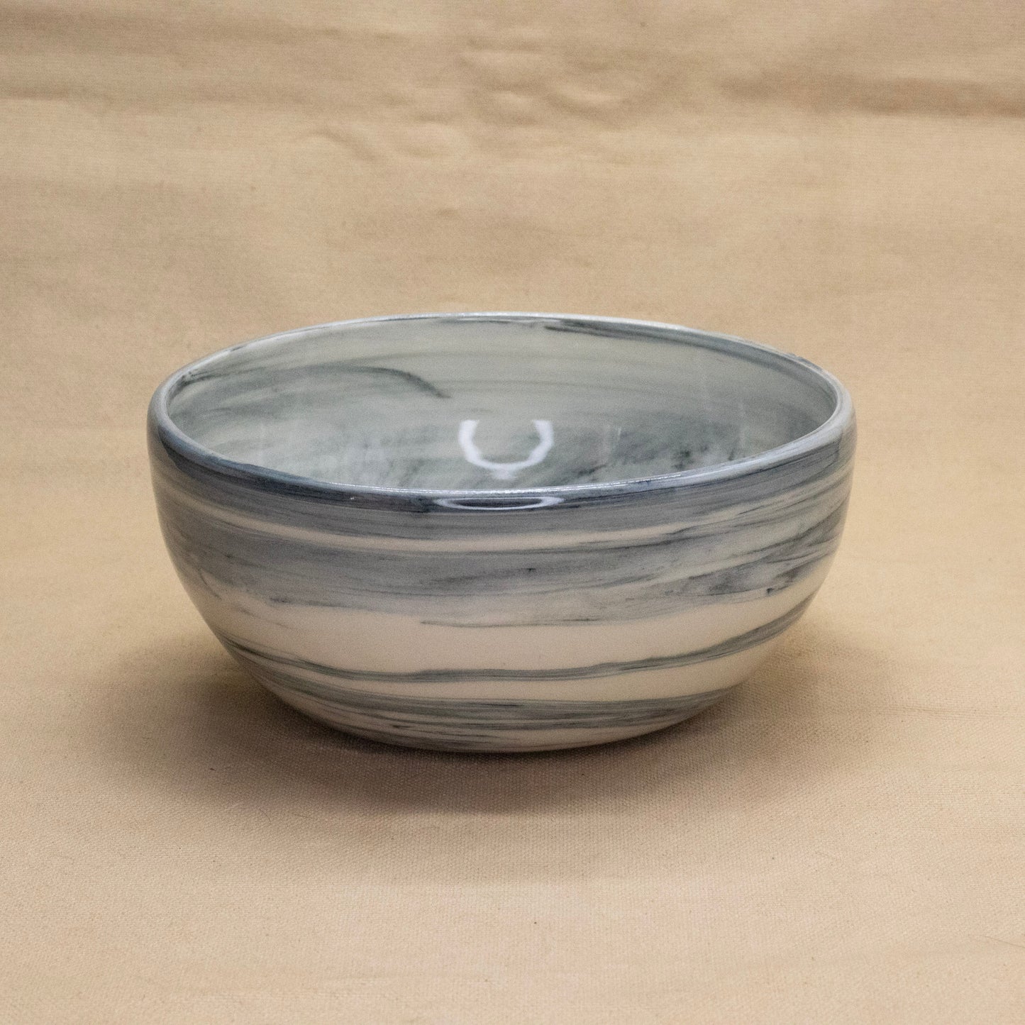Black Swirl Bowl by Lance Bushore