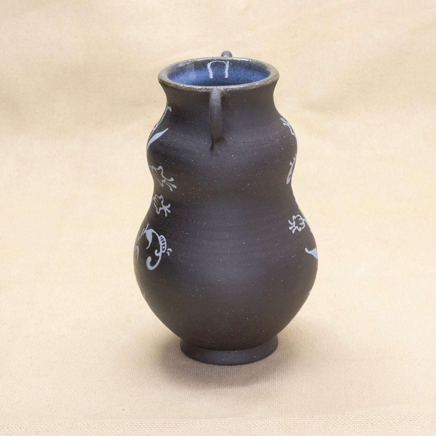 Blue Bubble Bluebell Vase by Caterpillar Clay