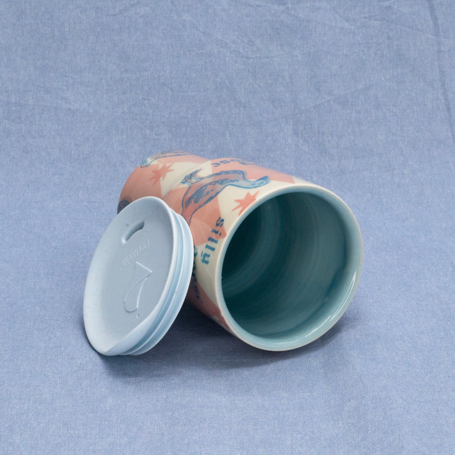 Silly Travel Tumbler #3 by City in Bloom Ceramics