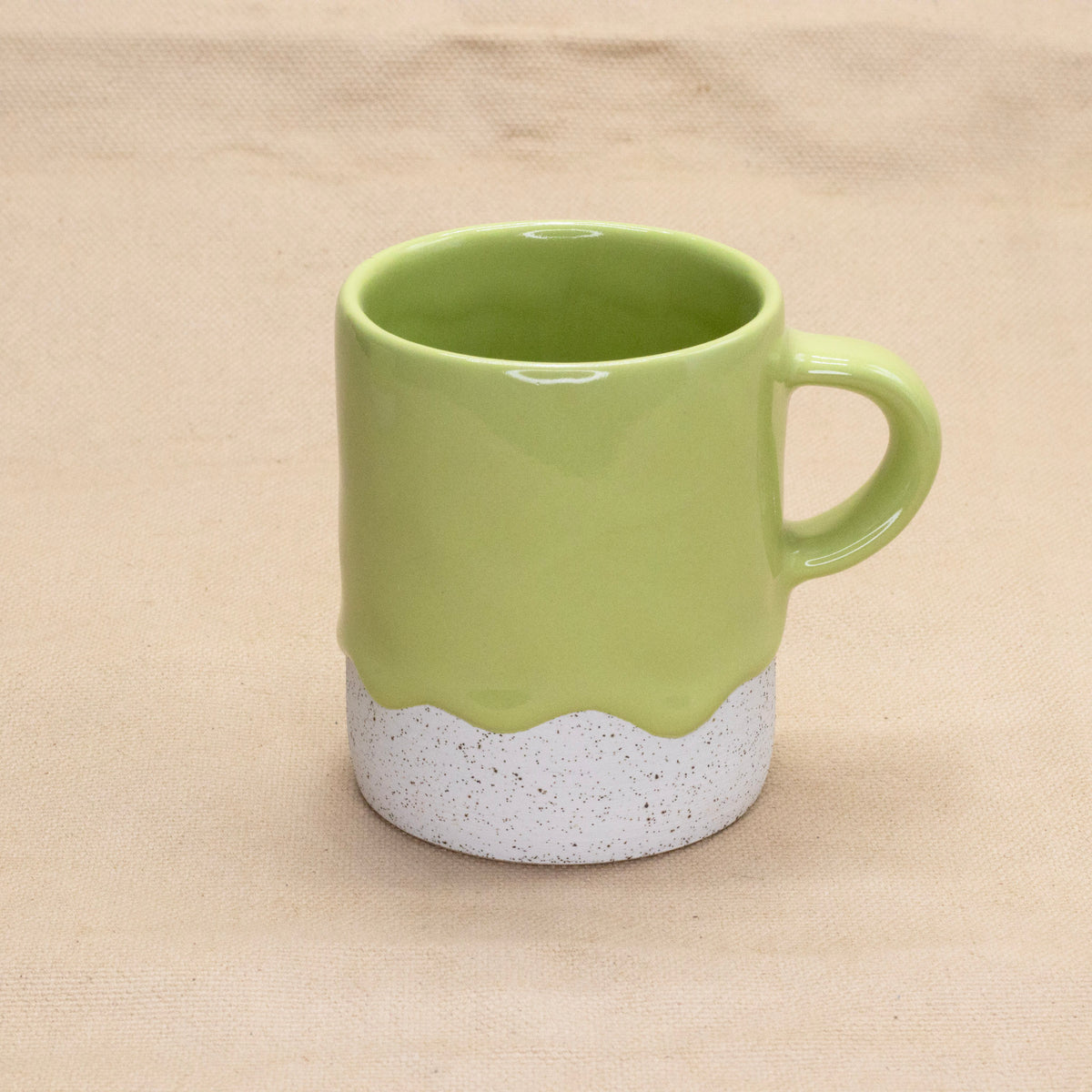 Cylinder Mug (Lime) by Drippy Pots