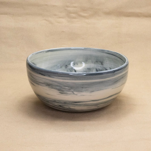 Black Swirl Bowl by Lance Bushore