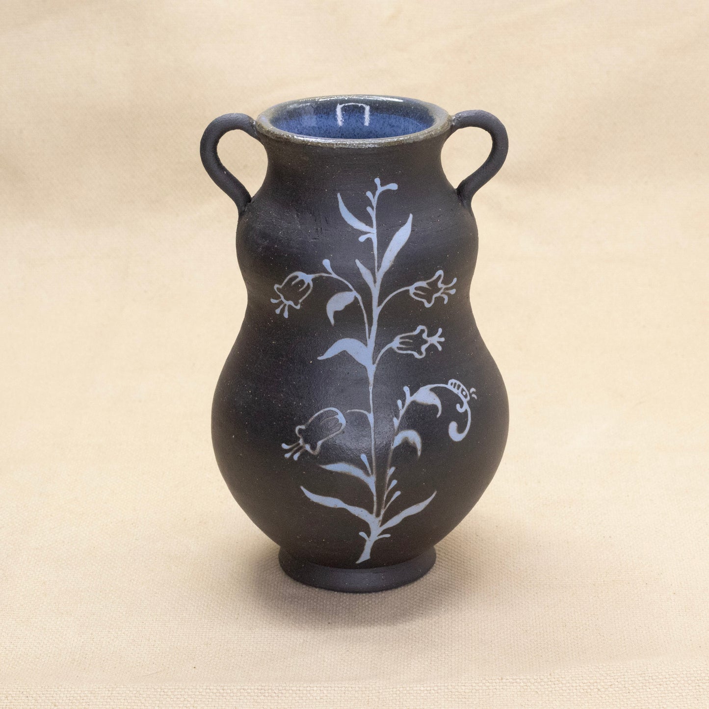 Blue Bubble Bluebell Vase by Caterpillar Clay