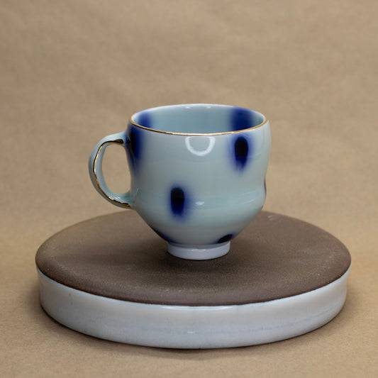 Dots Wavy Mug with Spotted Interior by Matt Watterson