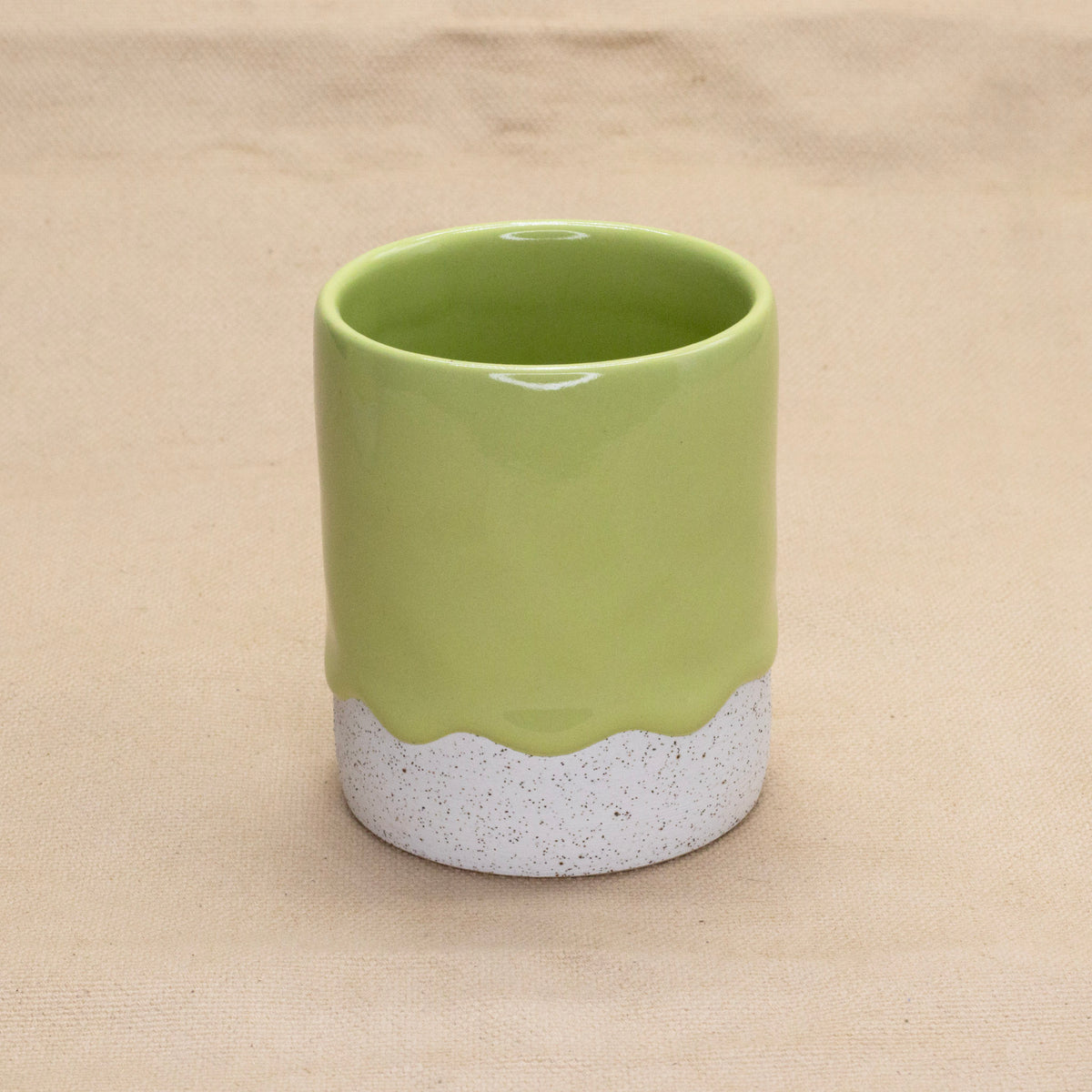 Cylinder Mug (Lime) by Drippy Pots