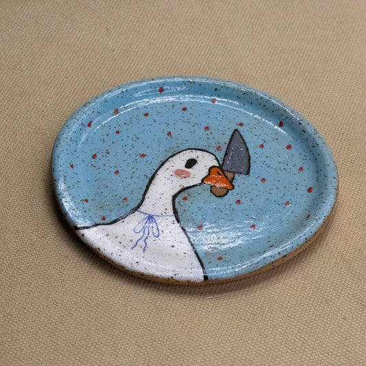 Stabigail Spoon Rest (Blue) by The Introverted Potter