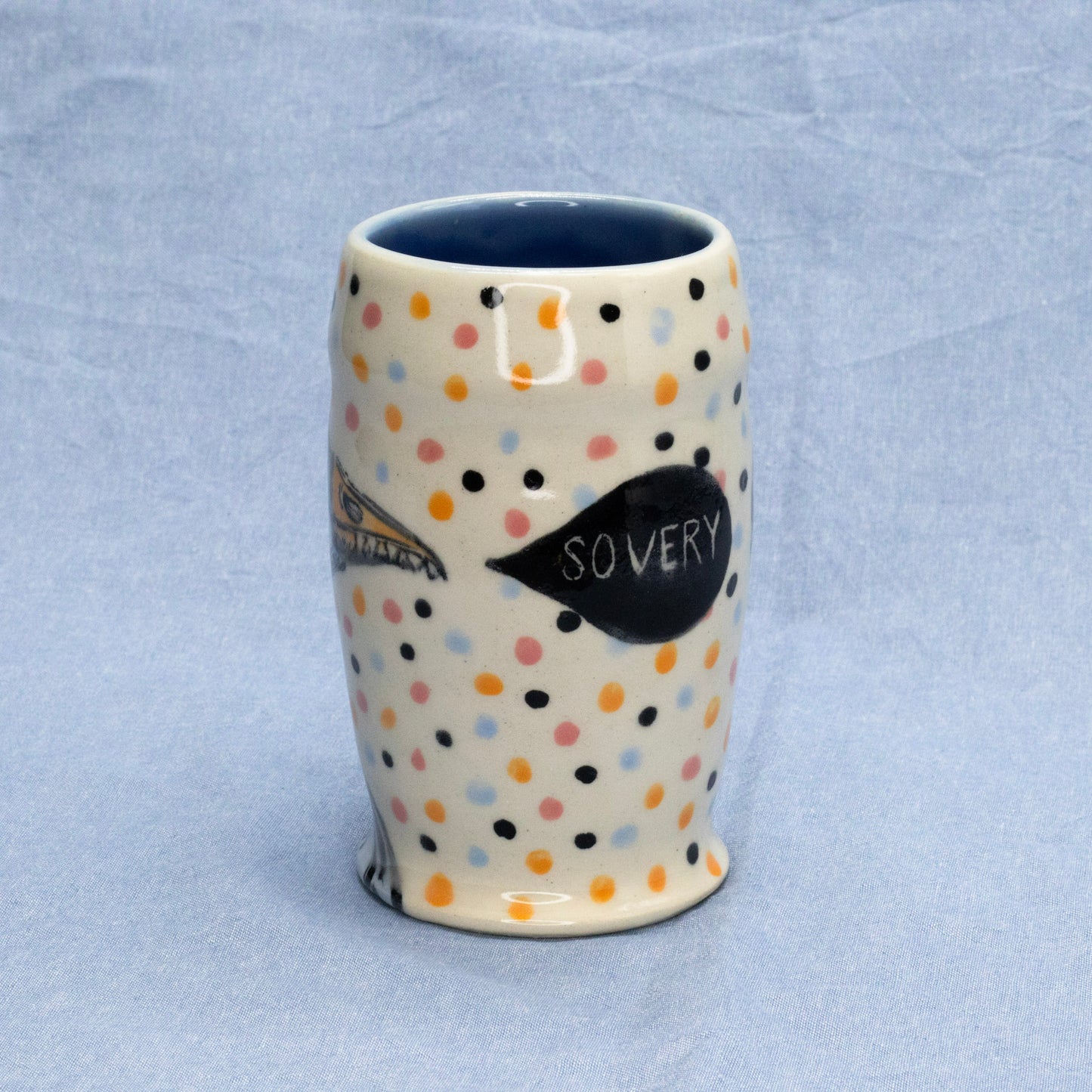 So Very Lucky Goose Cup by Frank Jacques