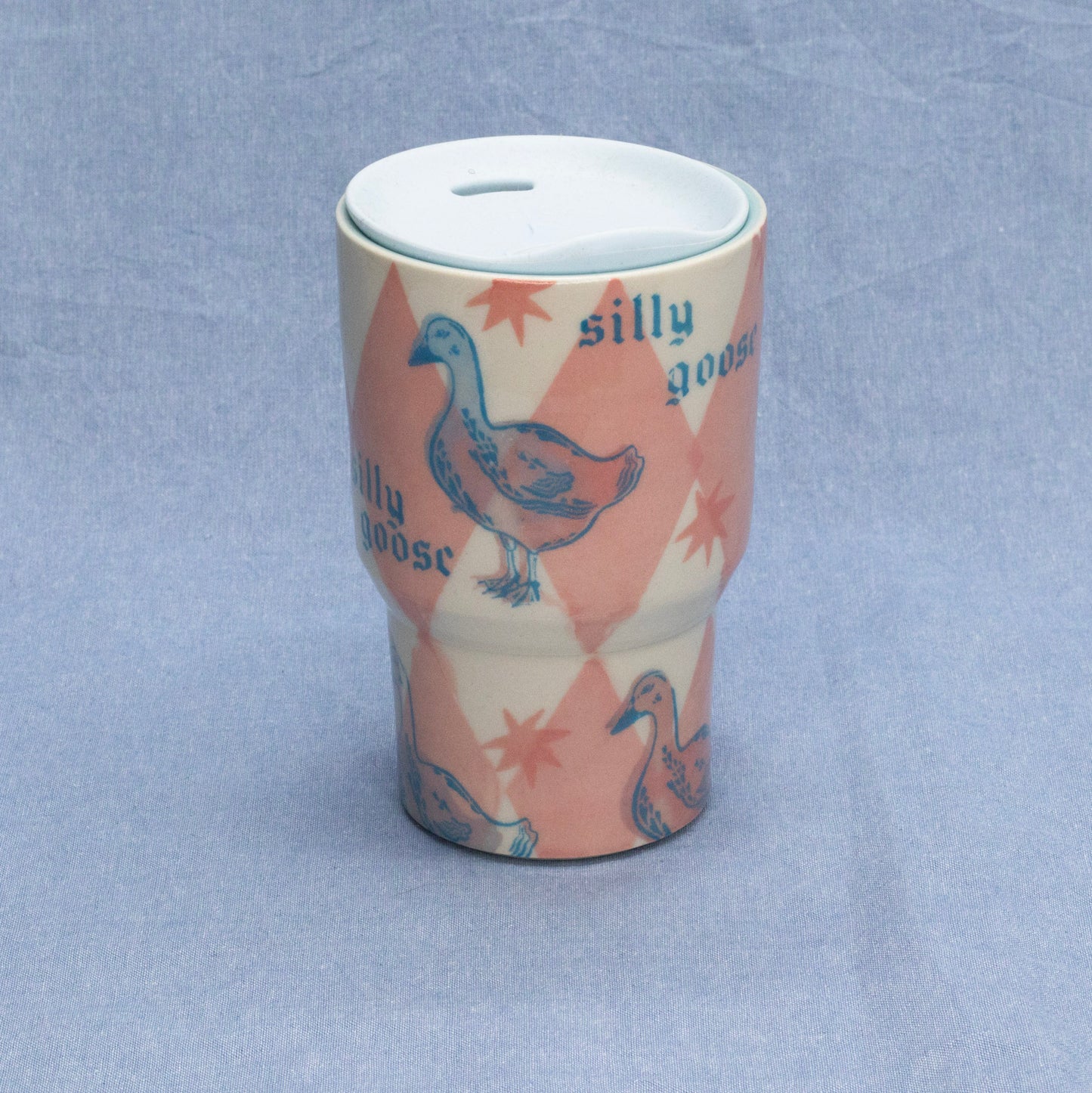 Silly Travel Tumbler #3 by City in Bloom Ceramics