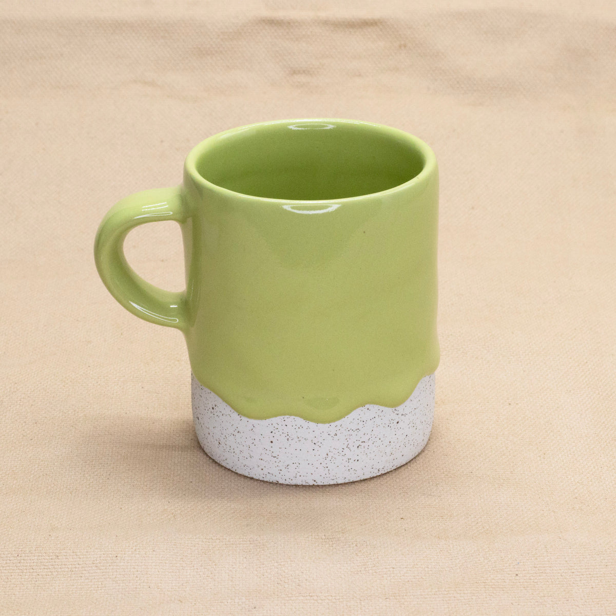 Cylinder Mug (Lime) by Drippy Pots