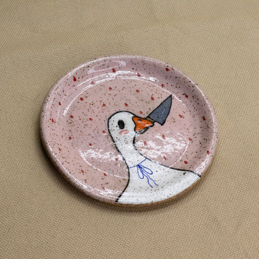 Stabigail Spoon Rest (Pink) by The Introverted Potter